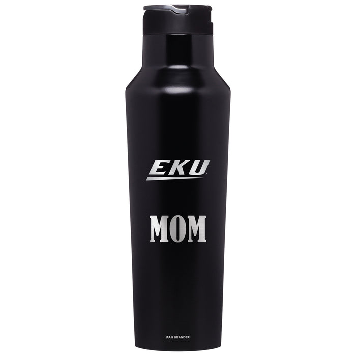 Corkcicle Insulated Canteen Water Bottle with Eastern Kentucky Colonels Mom Primary Logo