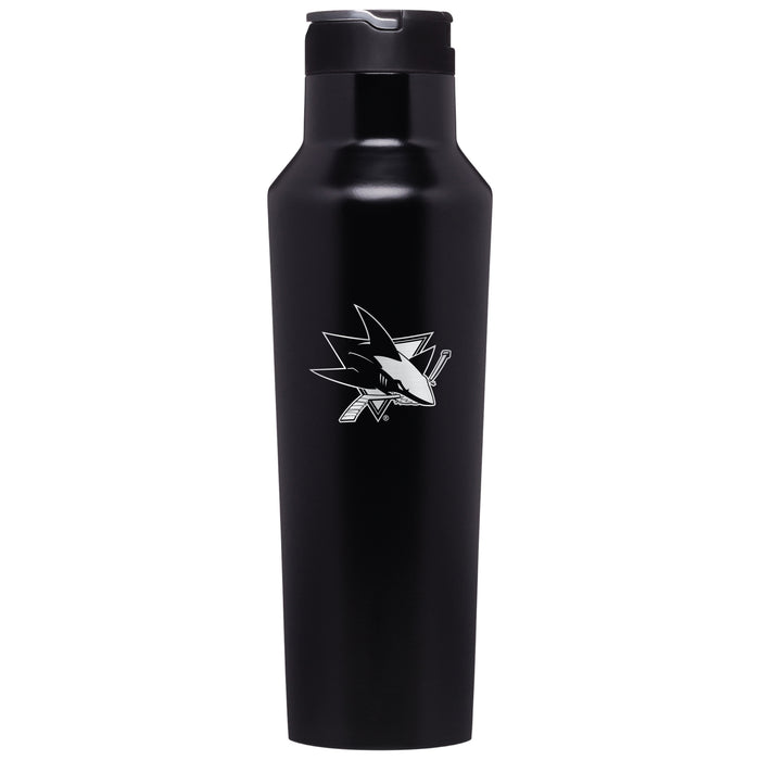 Corkcicle Insulated Canteen Water Bottle with San Jose Sharks Primary Logo