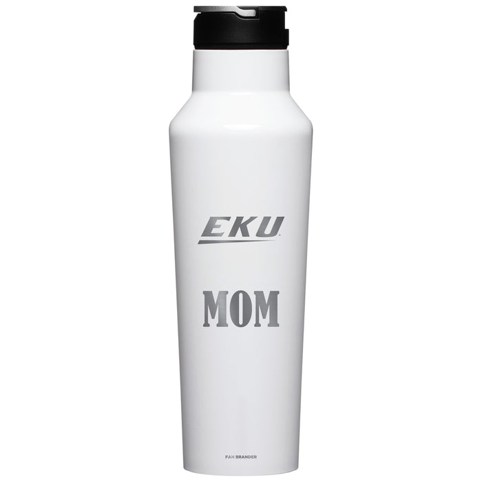 Corkcicle Insulated Canteen Water Bottle with Eastern Kentucky Colonels Mom Primary Logo