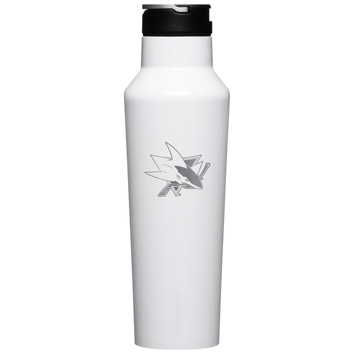 Corkcicle Insulated Canteen Water Bottle with San Jose Sharks Primary Logo
