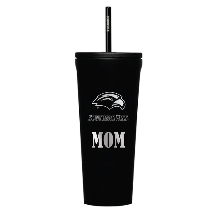 Corkcicle Cold Cup Triple Insulated Tumbler with Southern Mississippi Golden Eagles Mom Primary Logo