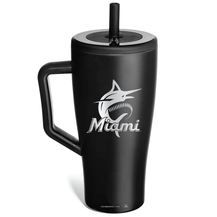 BruMate Era Tumbler with Miami Marlins Etched Primary Logo