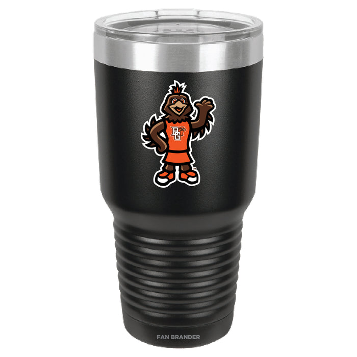 Fan Brander 30oz Stainless Steel Tumbler with Bowling Green Falcons Secondary Logo