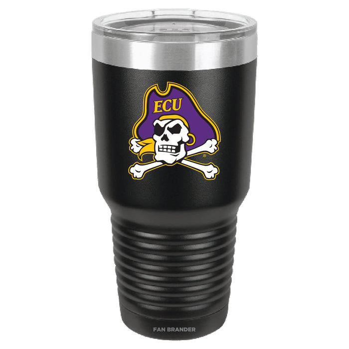 Fan Brander 30oz Stainless Steel Tumbler with East Carolina Pirates Primary Logo