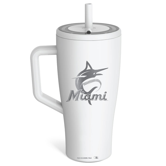 BruMate Era Tumbler with Miami Marlins Etched Primary Logo