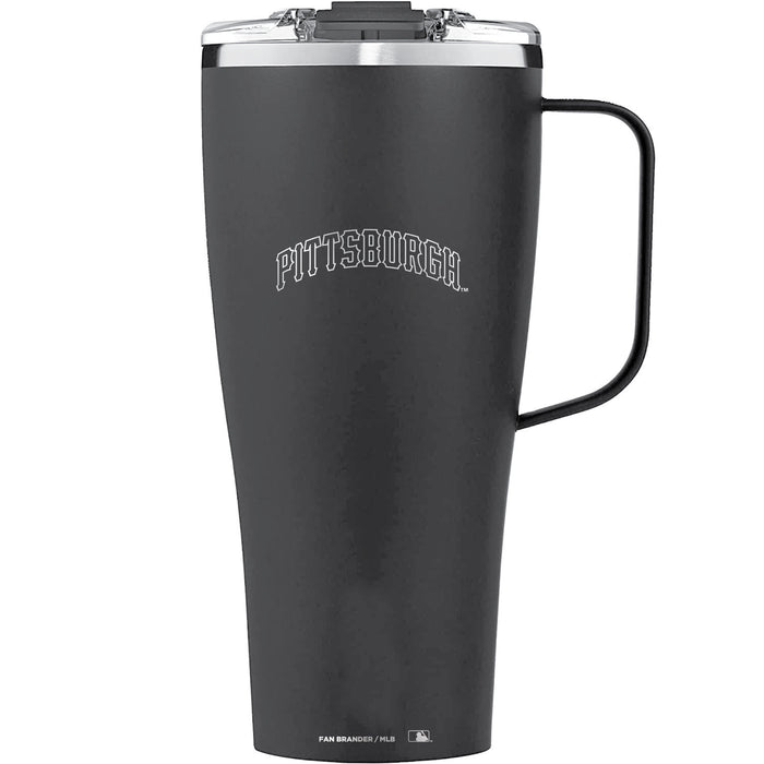 BruMate Toddy XL 32oz Tumbler with Pittsburgh Pirates Wordmark Etched Logo