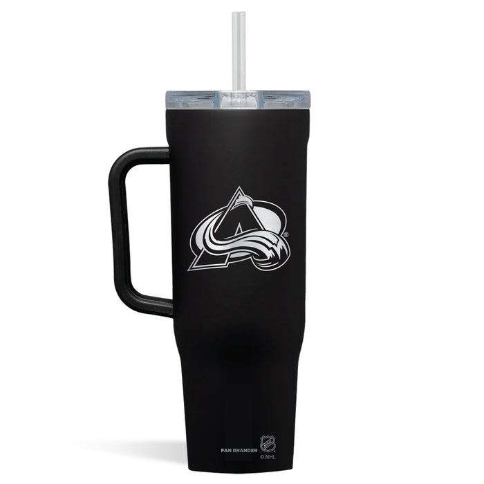 Corkcicle Cruiser 40oz Tumbler with Colorado Avalanche Etched Primary Logo