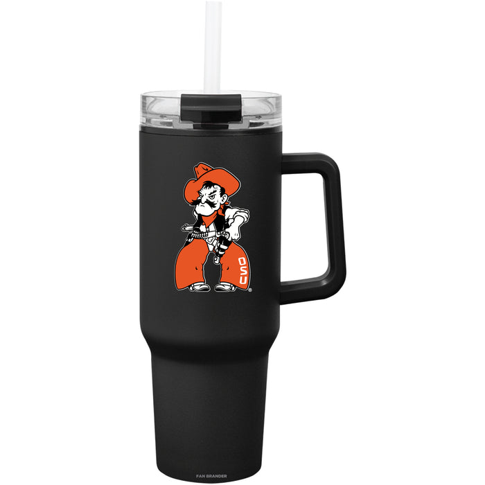 Fan Brander Quest Series 40oz Tumbler with Oklahoma State Cowboys Secondary Logo