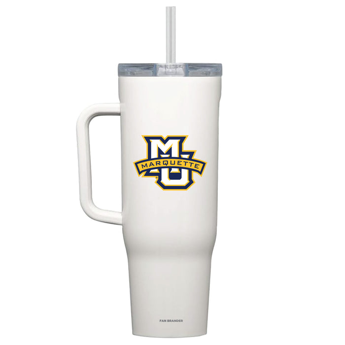 Corkcicle Cruiser 40oz Tumbler with Marquette Golden Eagles Primary Logo