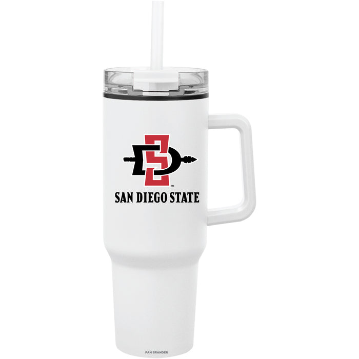 Fan Brander Quest Series 40oz Tumbler with San Diego State Aztecs Secondary Logo