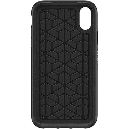 OtterBox Black Phone case with Colorado Rockies Primary Logo and Vertical Stripe