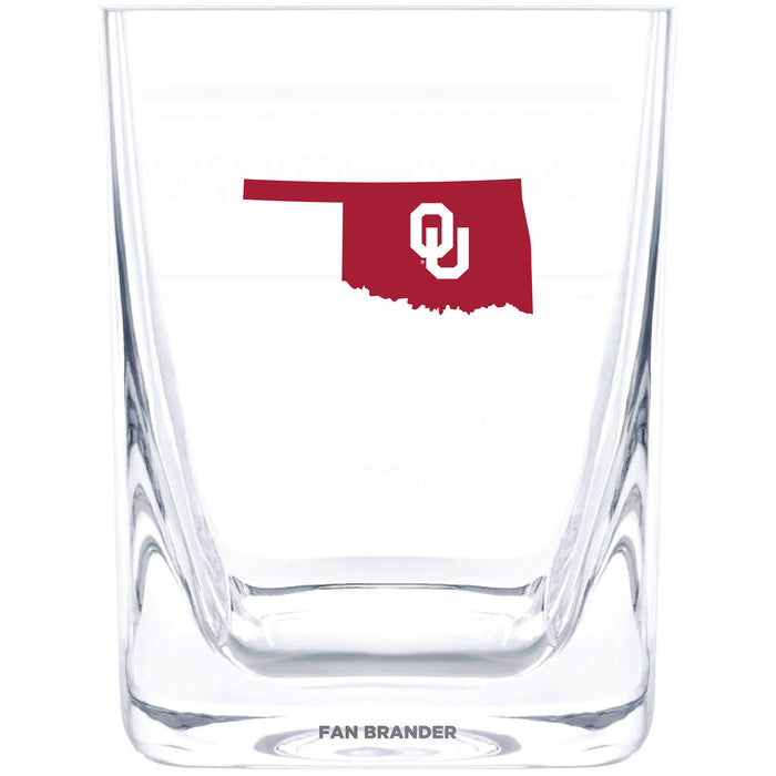 Corkcicle Cigar Glass with Oklahoma Sooners State Design