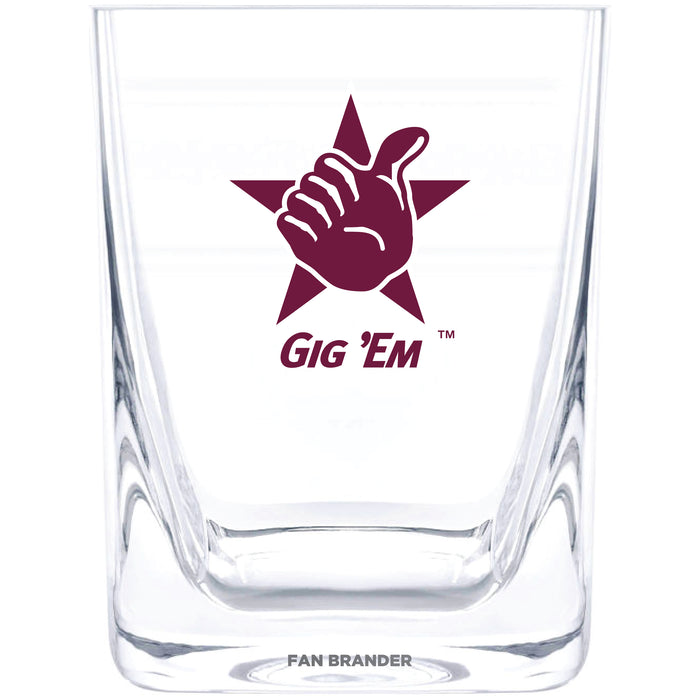 Corkcicle Cigar Glass with Texas A&M Aggies Texas A&M Gig Em