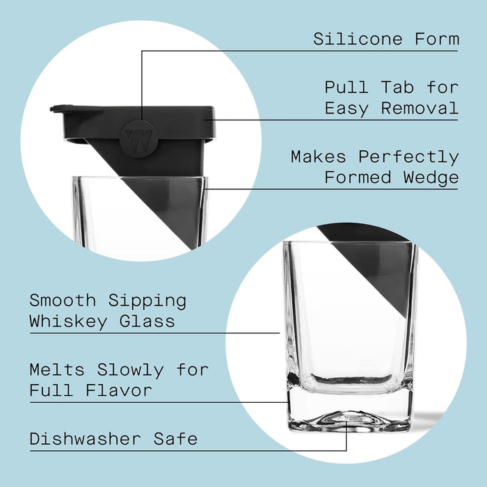 Corkcicle Wiskey Wedge with Utah Hockey Club Primary Mark