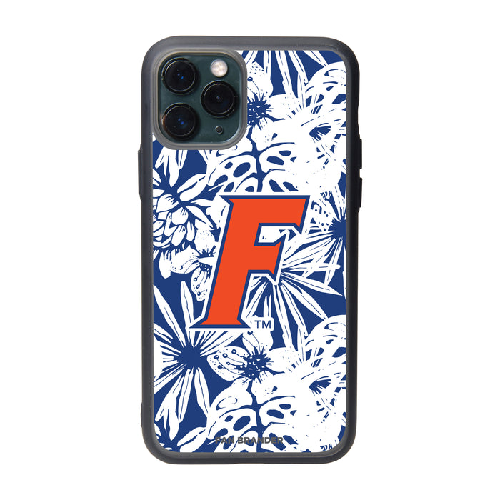 Fan Brander Slate series Phone case with Florida Gators F Logo with Team Color Hawain Pattern