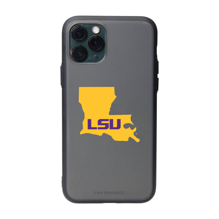 Fan Brander Slate series Phone case with LSU Tigers State Design