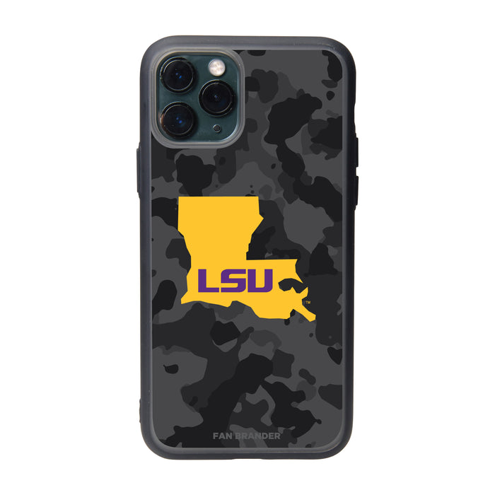 Fan Brander Slate series Phone case with LSU Tigers State Design Urban Camo