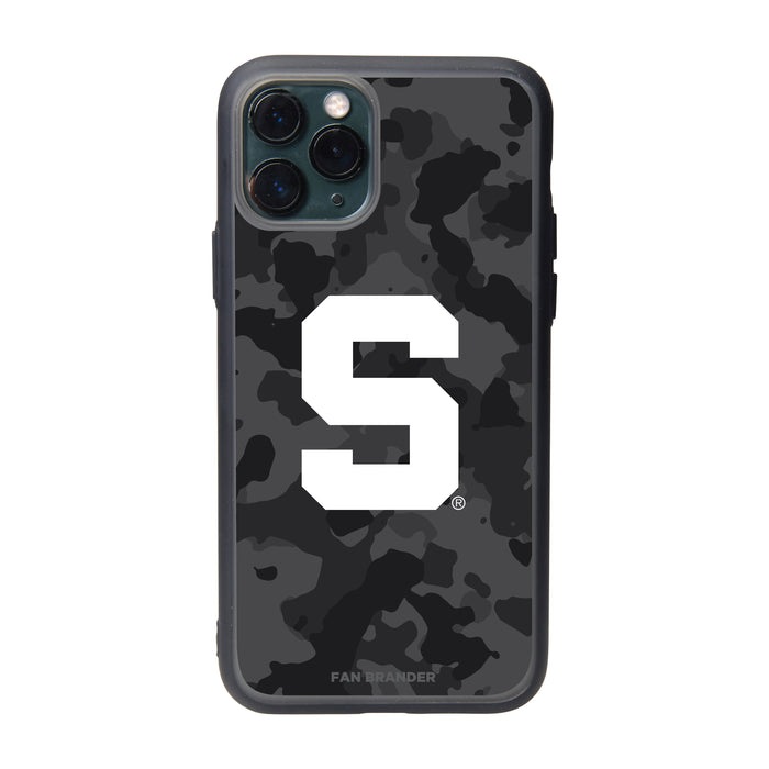 Fan Brander Slate series Phone case with Michigan State Spartans Block S with Team Color Tribal