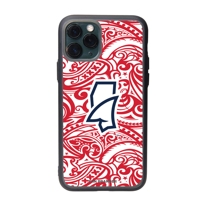 Fan Brander Slate series Phone case with Mississippi Ole Miss Mississippi Land Shark with Team Color Tribal