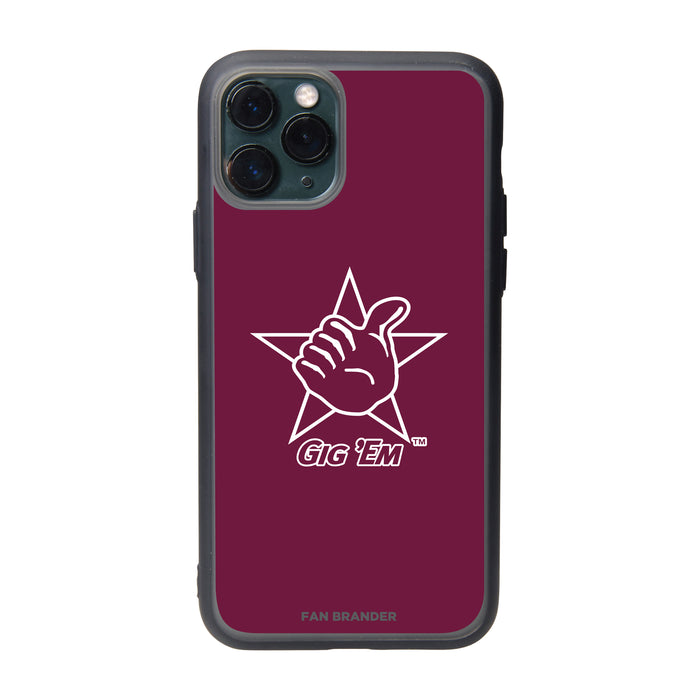 Fan Brander Slate series Phone case with Texas A&M Aggies Texas A&M Gig Em With Team Background