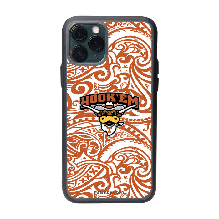 Fan Brander Slate series Phone case with Texas Longhorns  Hook EM With Urban Camo Background