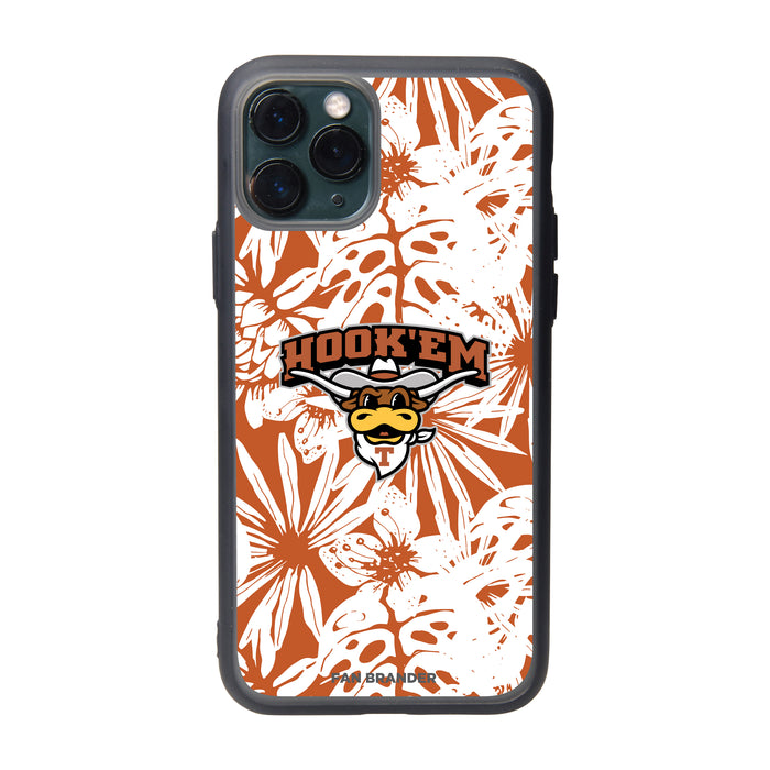 Fan Brander Slate series Phone case with Texas Longhorns  Hook EM with Team Color Hawain Pattern