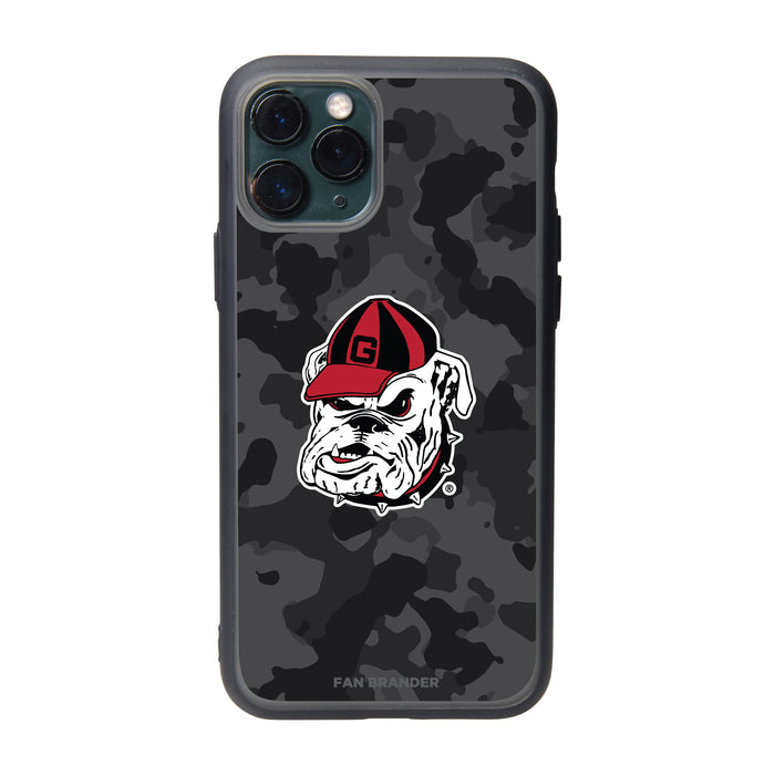 Fan Brander Slate series Phone case with Georgia Bulldogs Georgia Bulldog With Urban Camo Background