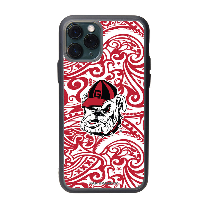 Fan Brander Slate series Phone case with Georgia Bulldogs Georgia Bulldog with Team Color Tribal