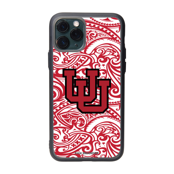 Fan Brander Slate series Phone case with Utah Utes UU With Urban Camo Background