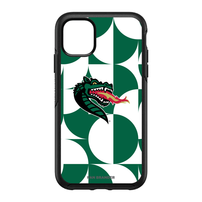 OtterBox Black Phone case with UAB Blazers Primary Logo on Geometric Circle Background