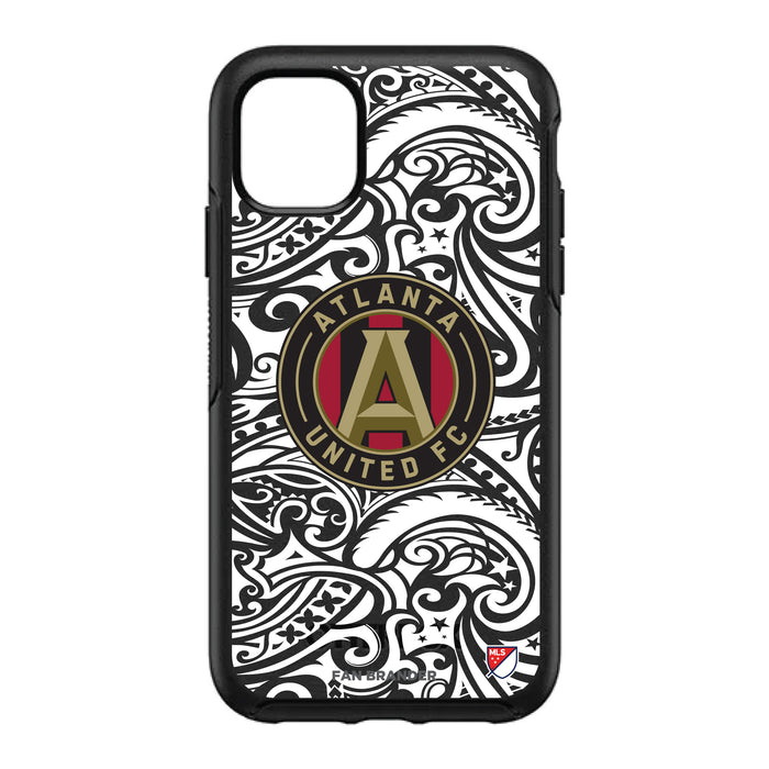OtterBox Black Phone case with Atlanta United FC Primary Logo With Black Tribal