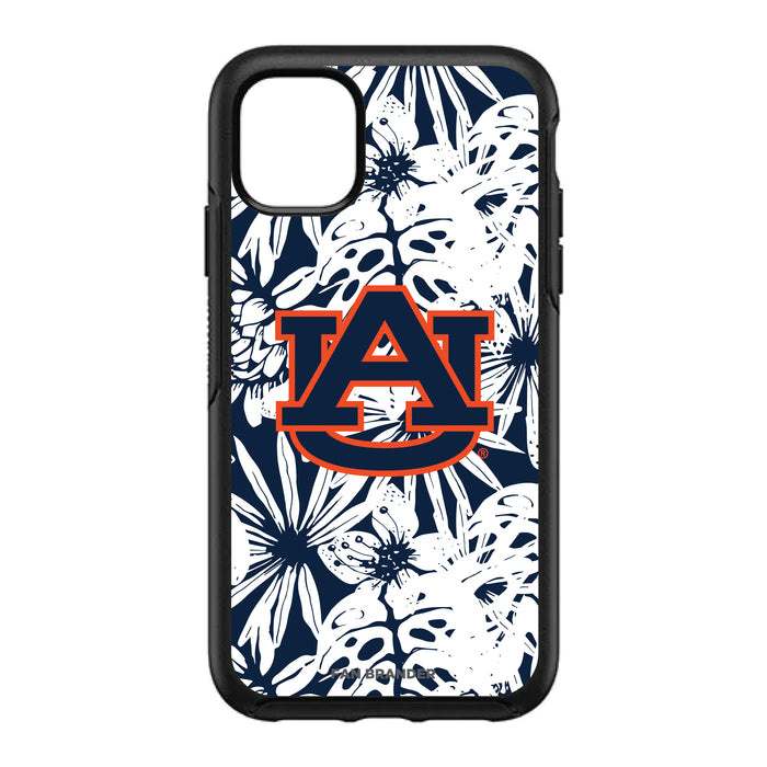 OtterBox Black Phone case with Auburn Tigers Primary Logo With Team Color Hawain Pattern