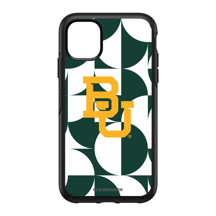 OtterBox Black Phone case with Baylor Bears Primary Logo on Geometric Circle Background