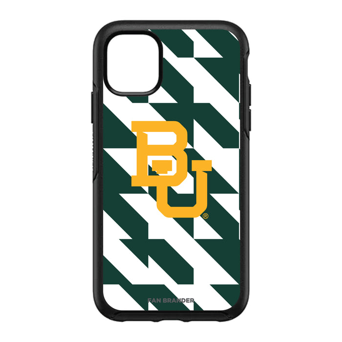 OtterBox Black Phone case with Baylor Bears Primary Logo on Geometric Quad Background