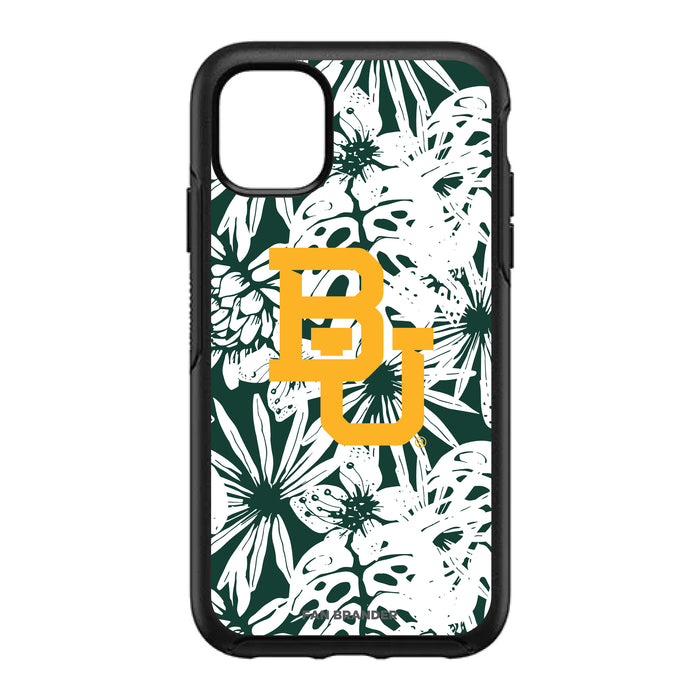 OtterBox Black Phone case with Baylor Bears Primary Logo With Team Color Hawain Pattern