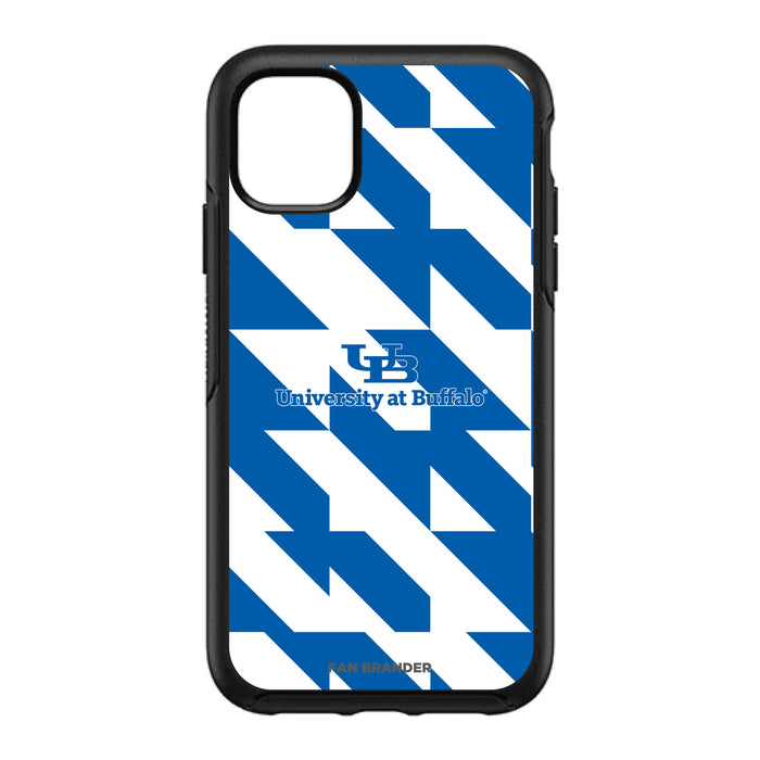 OtterBox Black Phone case with Buffalo Bulls Primary Logo on Geometric Quad Background