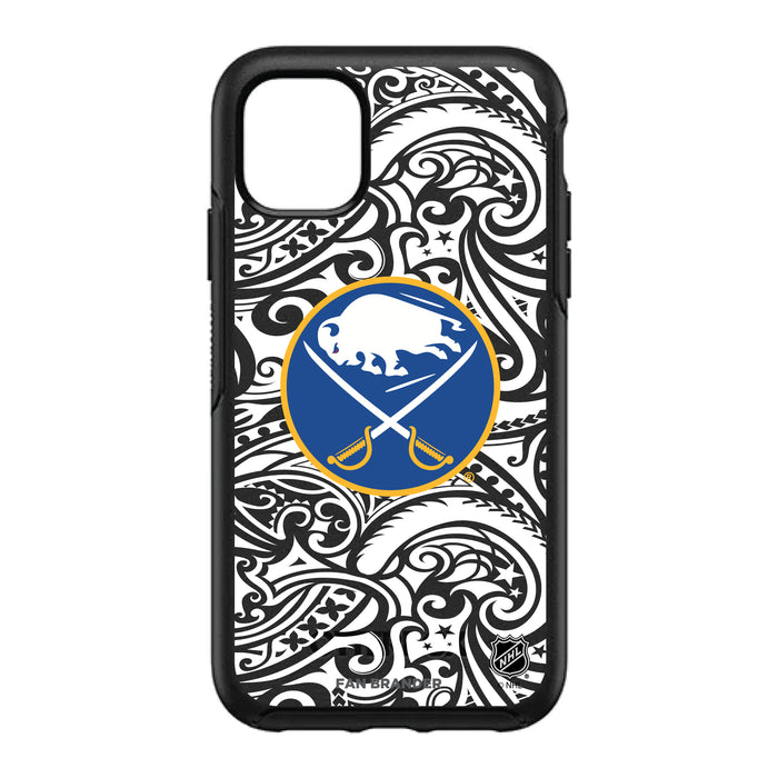 OtterBox Black Phone case with Buffalo Sabres Primary Logo With Black Tribal