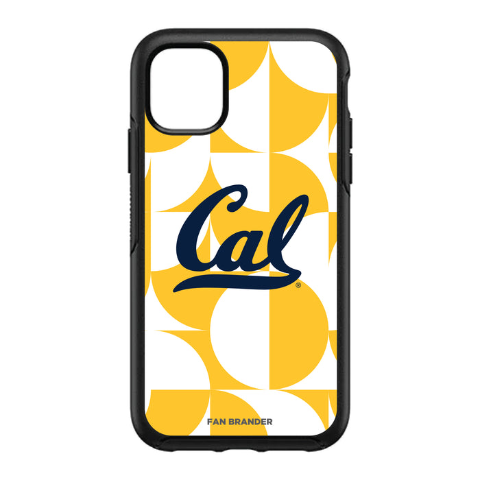 OtterBox Black Phone case with California Bears Primary Logo on Geometric Circle Background