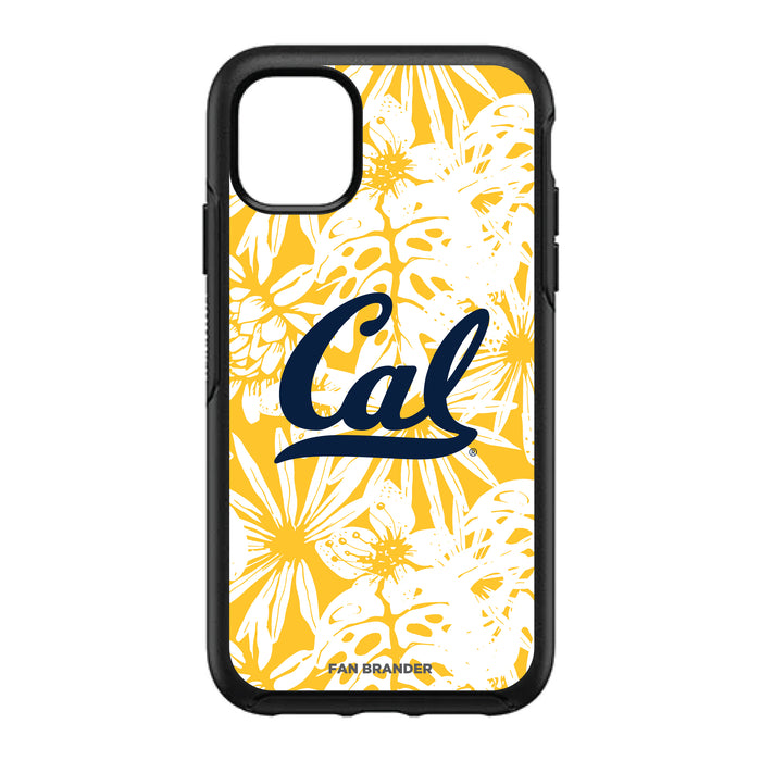 OtterBox Black Phone case with California Bears Primary Logo With Team Color Hawain Pattern
