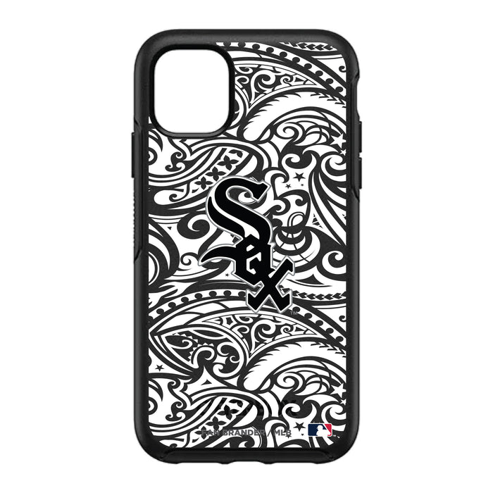 OtterBox Black Phone case with Chicago White Sox Primary Logo With Black Tribal