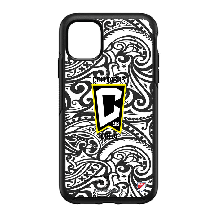 OtterBox Black Phone case with Columbus Crew SC Primary Logo With Black Tribal