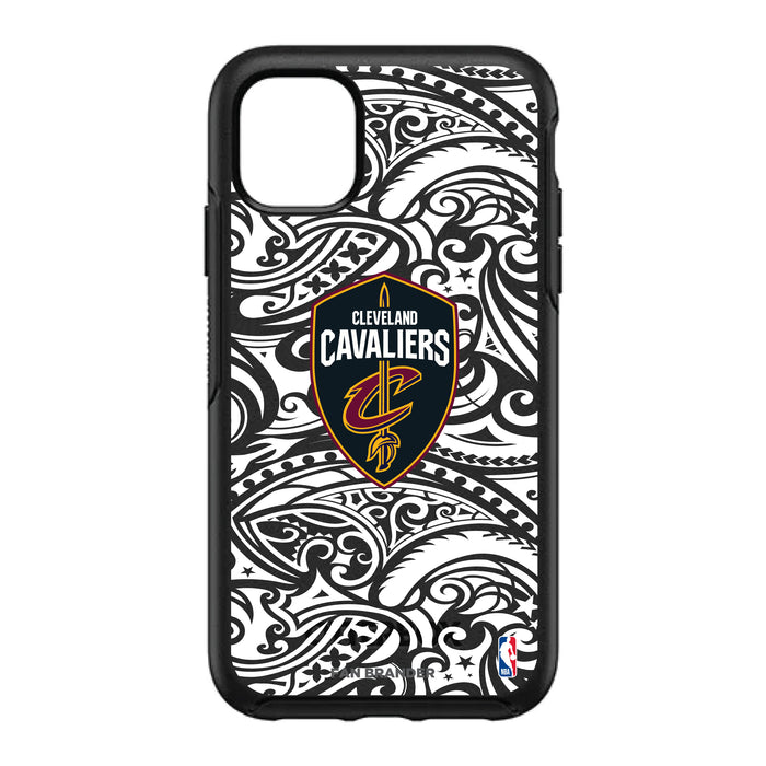 OtterBox Black Phone case with Cleveland Cavaliers Primary Logo With Black Tribal