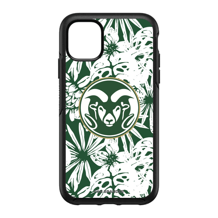 OtterBox Black Phone case with Colorado State Rams Primary Logo With Team Color Hawain Pattern