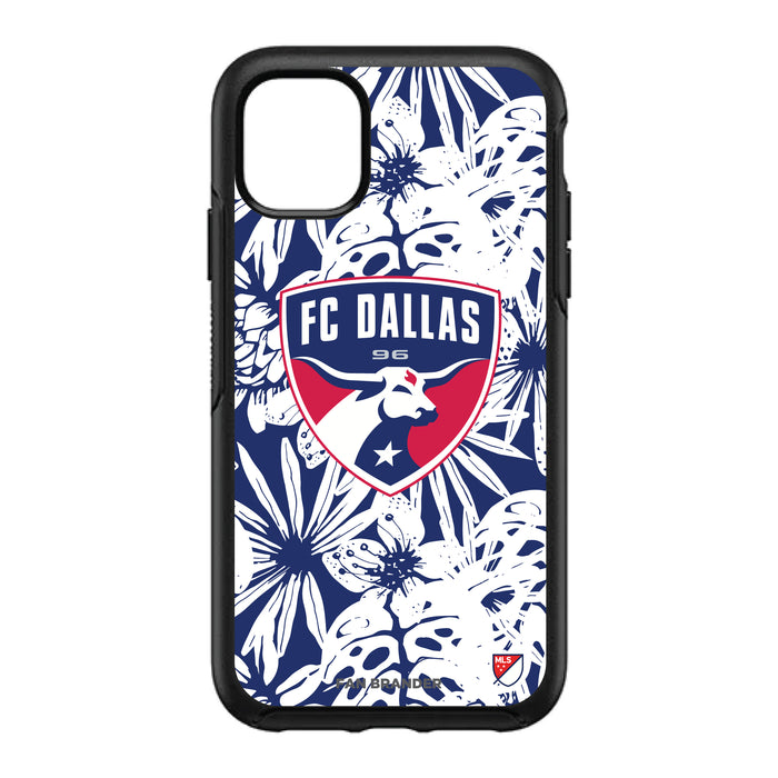 OtterBox Black Phone case with FC Dallas Primary Logo With Team Color Hawain Pattern
