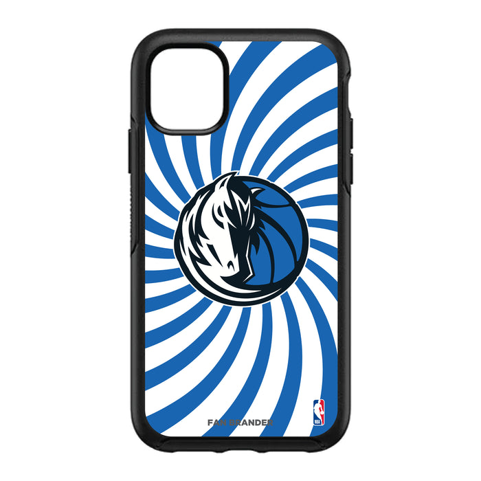 OtterBox Black Phone case with Dallas Mavericks Primary Logo With Team Groovey Burst