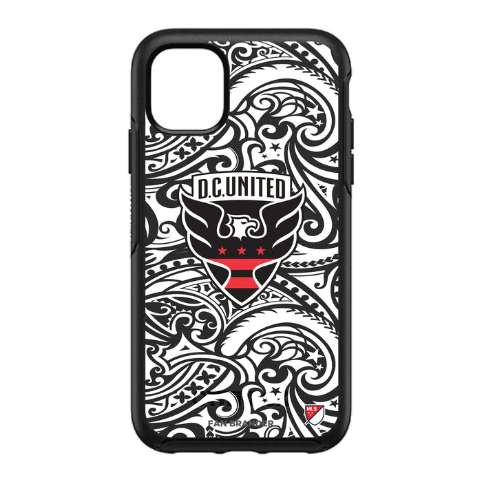 OtterBox Black Phone case with D.C. United Primary Logo With Black Tribal