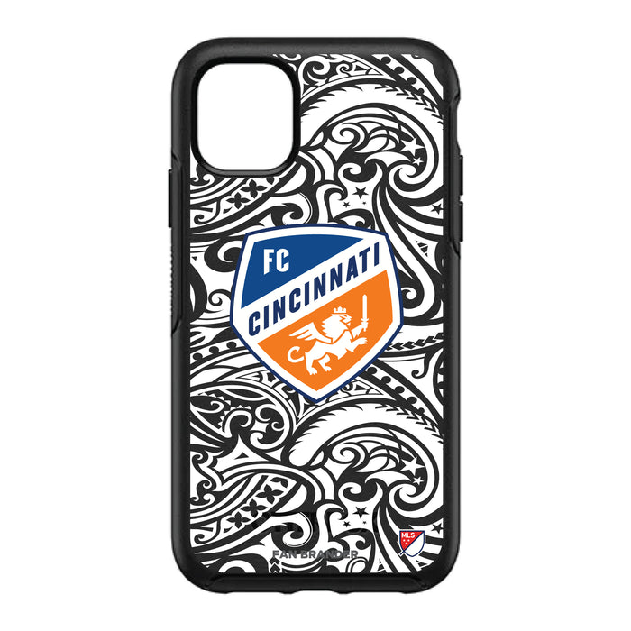 OtterBox Black Phone case with FC Cincinnati Primary Logo With Black Tribal