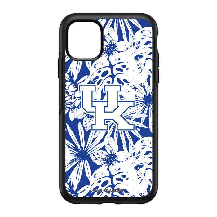 OtterBox Black Phone case with Kentucky Wildcats Primary Logo With Team Color Hawain Pattern