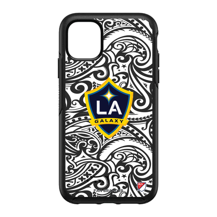 OtterBox Black Phone case with LA Galaxy Primary Logo With Black Tribal