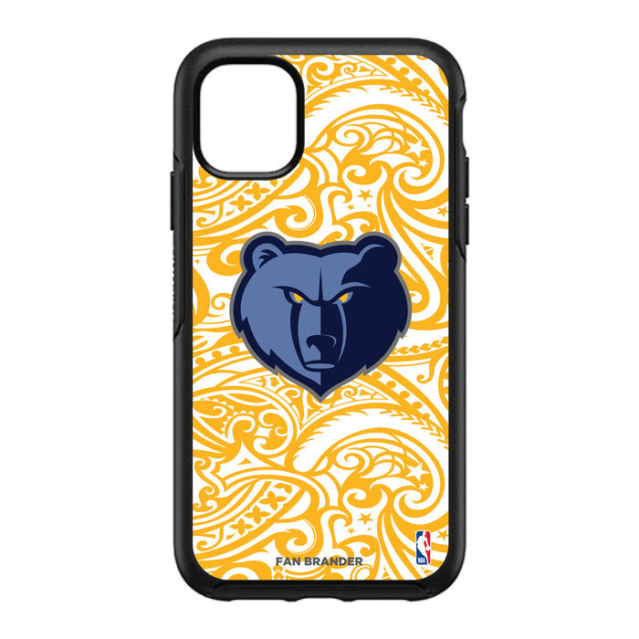 OtterBox Black Phone case with Memphis Grizzlies Primary Logo With Team Color Tribal Background